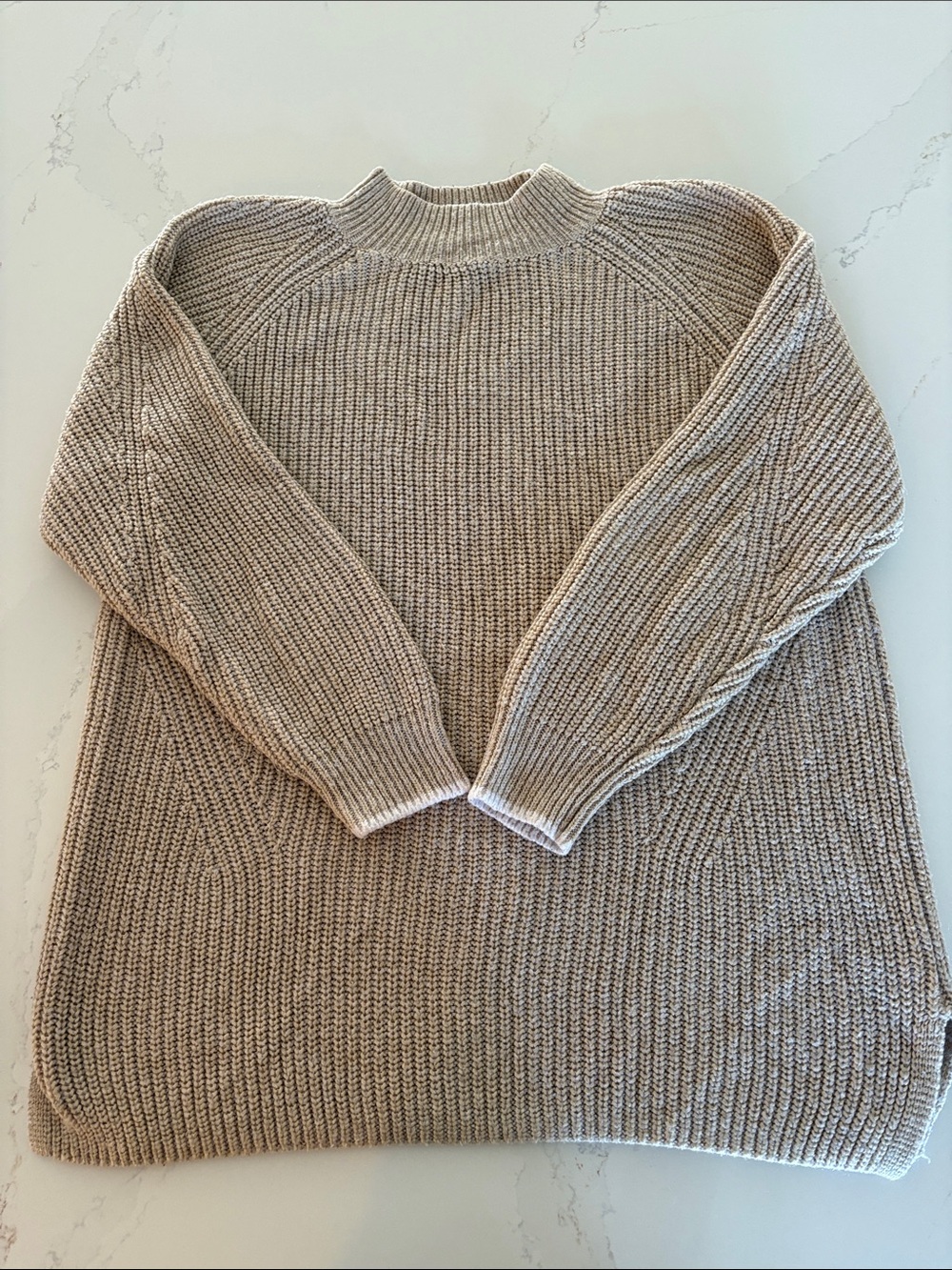 Calvin Klein Neutral Knit Sweater - Beige SZ XL